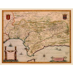 Andalusia Spain - Blaeu 1635