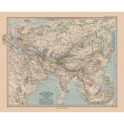 Asia - Stieler  1885