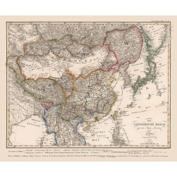 Asia Chinese Empire Japan - Stieler 1826