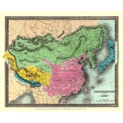 Asia Chinese Empire Japan - Thomas 1833