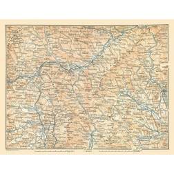 Murthal Region Austria - Baedeker 1896