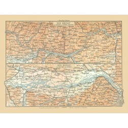 Danube River Austria - Baedeker 1896