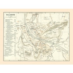 Salzburg Austria - Baedeker 1896