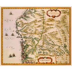 Bergen Norway Scandinavia - Blaeu 1662