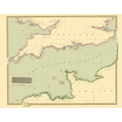 British Channel England France - Thomson 1814