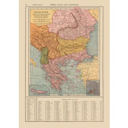 Europe Balkan States - Reynold 1921