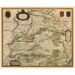 Castile Spain Iberian Peninsula - Blaeu 1635