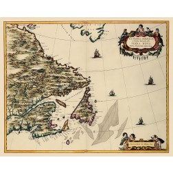 Atlantic Coast Canada - Blaeu 1662