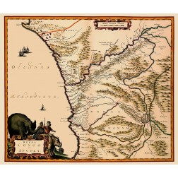 Congo Angola Africa - Blaeu 1662