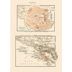 Ragusa Croatia Europe - Baedeker 1910