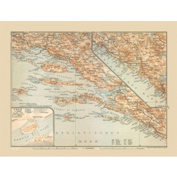 Southern Croatia Europe - Baedeker 1910