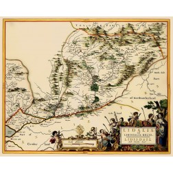 Great Britain England Scotland Border - Blaeu 1654