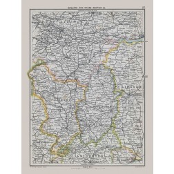 East Midlands England - Bartholomew 1892