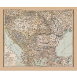 Southeast Europe - Stieler 1885