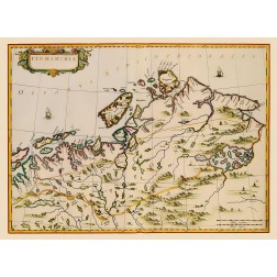Scandinavia Finnmark County Norway - Blaeu 1662
