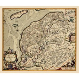 Friesland Province Netherlands - Visscher 1680