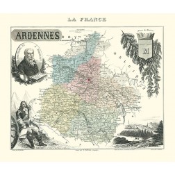 Ardennes Region France - Migeon 1869