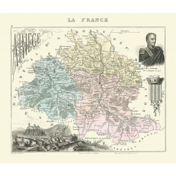 Ariege Region France - Migeon 1869