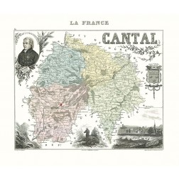 Cantal Region France - Migeon 1869