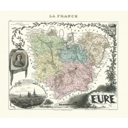 Eure Region France - Migeon 1869