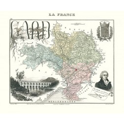 Gard Region France - Migeon 1869