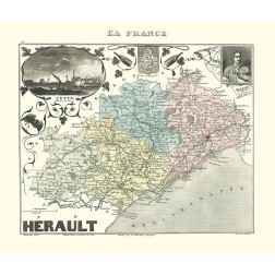Herault Region France - Migeon 1869