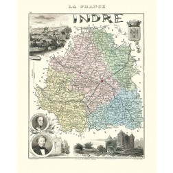 Indre Region France - Migeon 1869