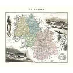 Isere Region France - Migeon 1869