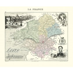 Loire Inferieure Region France - Migeon 1869