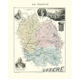 Lozere Region France - Migeon 1869