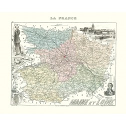 Maine et Loire Region France - Migeon 1869