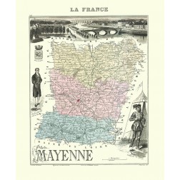 Mayenne Region France - Migeon 1869