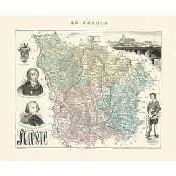 Nievre Region France - Migeon 1869