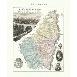 Ardeche Region France - Migeon 1869