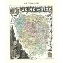 Seine et Oise Department France - Migeon 1869