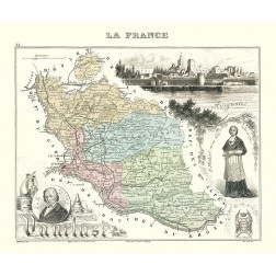 Vaucluse Department France - Migeon 1869