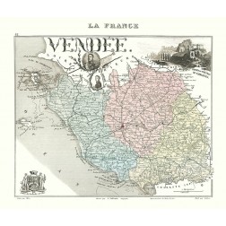 Vendee Department France - Migeon 1869