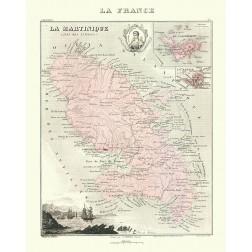 Caribbean French Martinique France - Migeon 1869