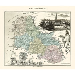 Pas de Calais Department France - Migeon 1869