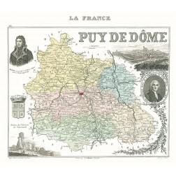 Puy de Dome Department France - Migeon 1869