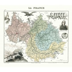 Savoie Department France - Migeon 1869