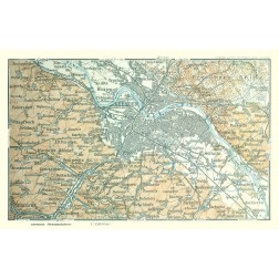 Dresden Region Germany - Baedeker 1914