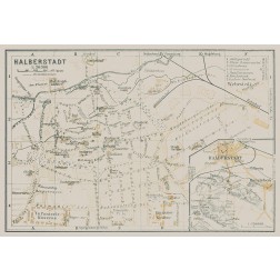 Halberstadt Germany - Baedeker 1914