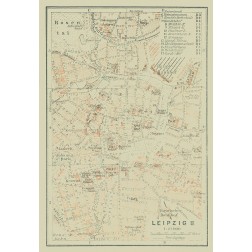 Leipzig Germany - Baedeker 1914
