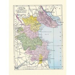 Louth County Ireland - Bartholomew 1882