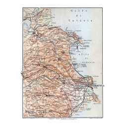 Syracuse Region Sicily Italy - Baedeker 1880