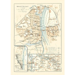 Europe Maastricht Netherlands - Baedeker 1910