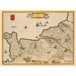Normandy France - Blaeu 1635