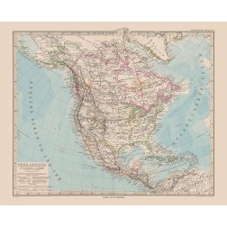 North America - Stieler 1885