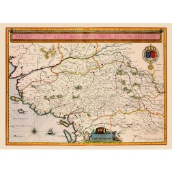 Pays de la Loire Region France - Blaeu 1635